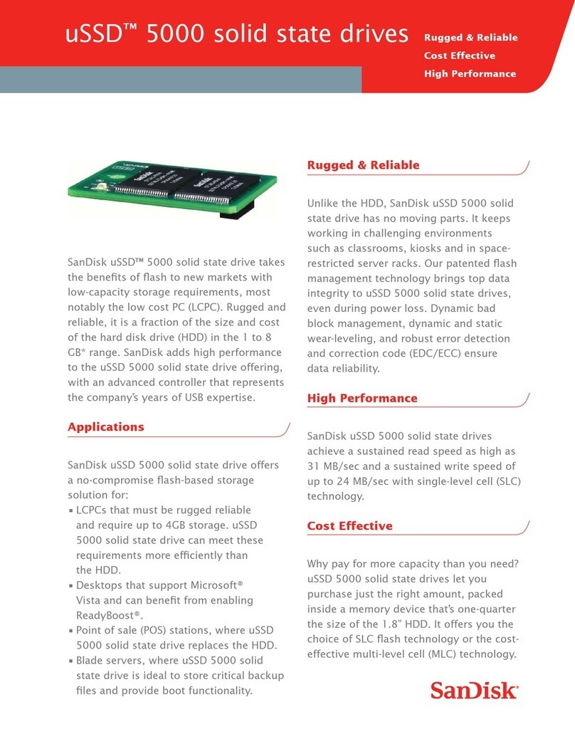 SanDisk uSSD 5000 User manual SanDisk uSSD 5000 User manual