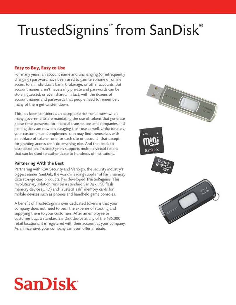 SanDisk TrustedSignins User manual