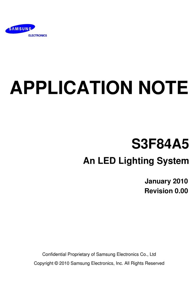 Samsung S3F84A5 Installation and operating instructions