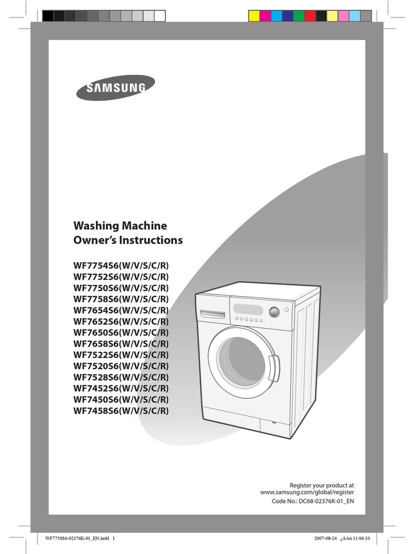 Samsung WF7450S6 Owner's instructions