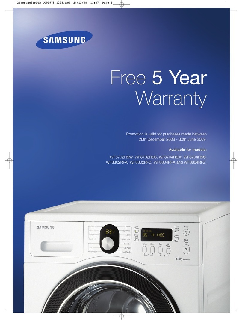 Samsung WF8702RSS Parts list manual