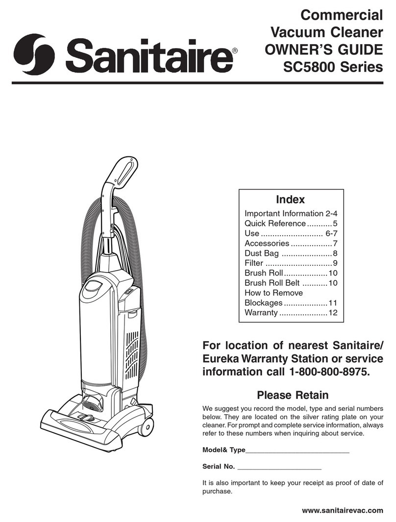 Sanitaire SC5800 Series User manual