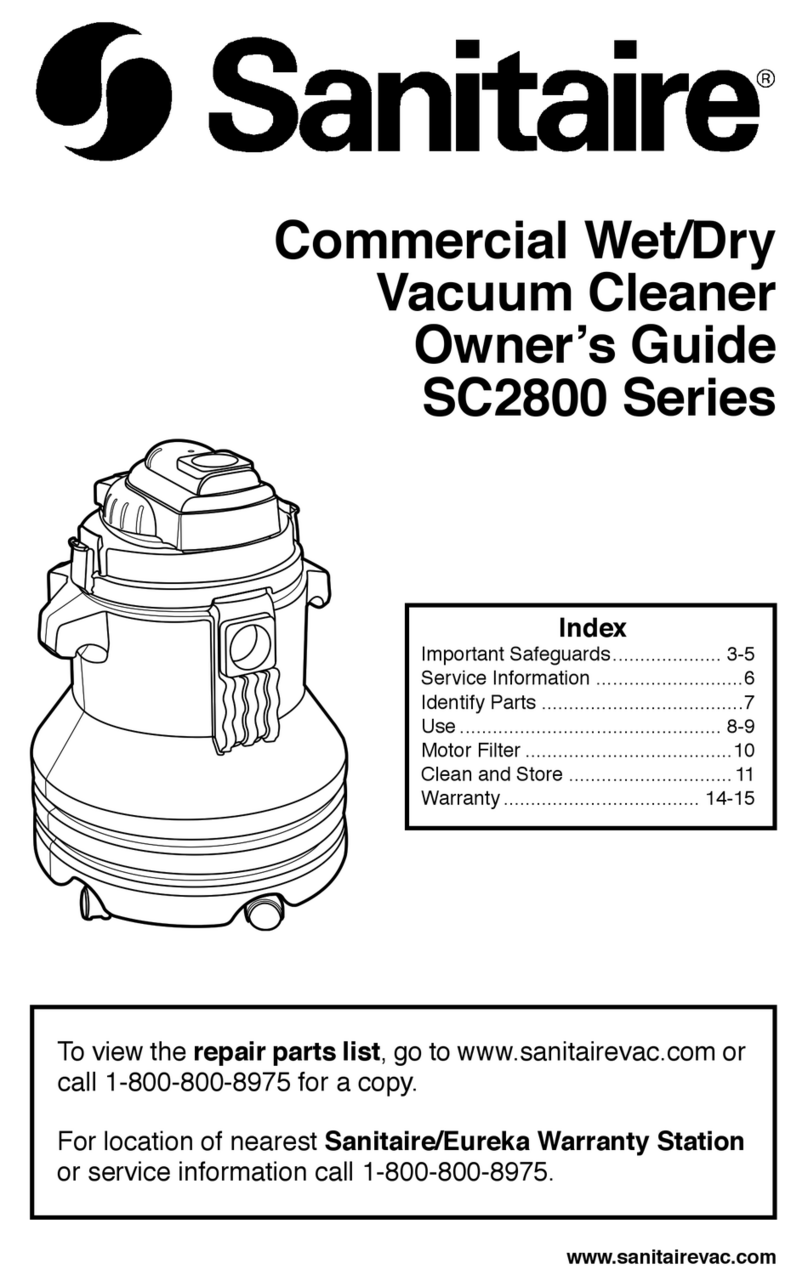 Sanitaire SC2800 Series owner's guide