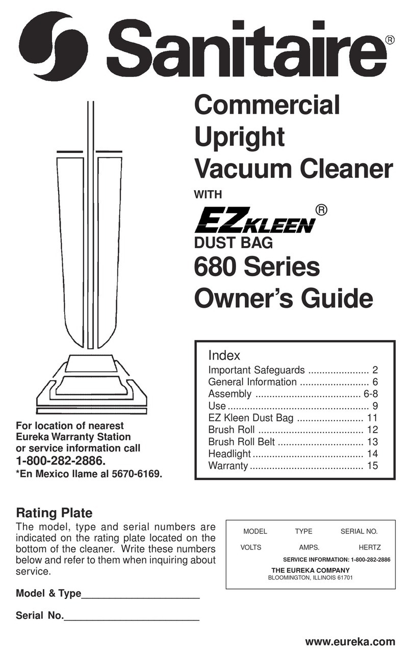 Sanitaire 680 Series owner's guide