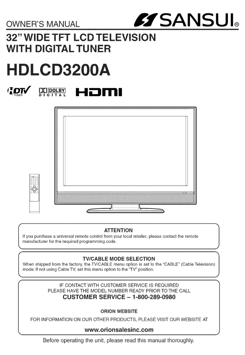 Sansui HDLCD3200A User manual Sansui HDLCD3200A User manual