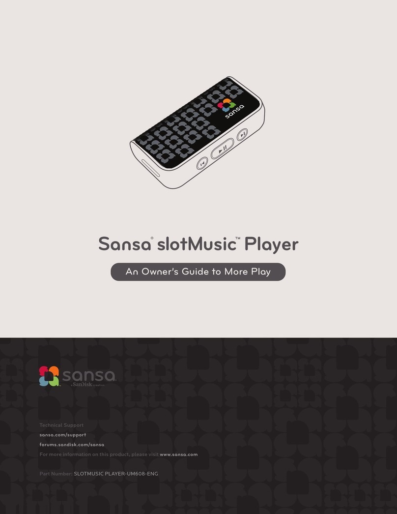 SanDisk Sansa slotMusic Player owner's guide