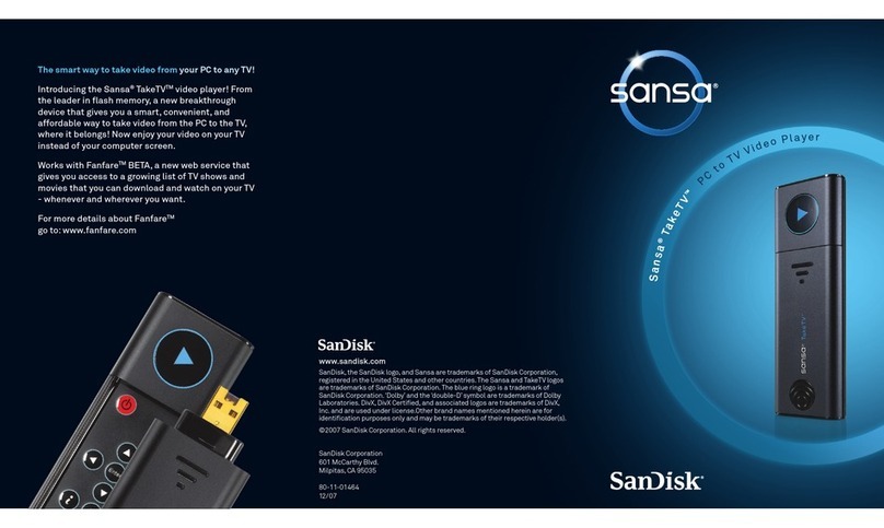 SanDisk Sansa TakeTV Brochure & specs
