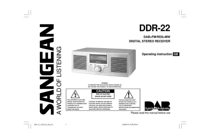 Sangean DDR-22 operating instructions