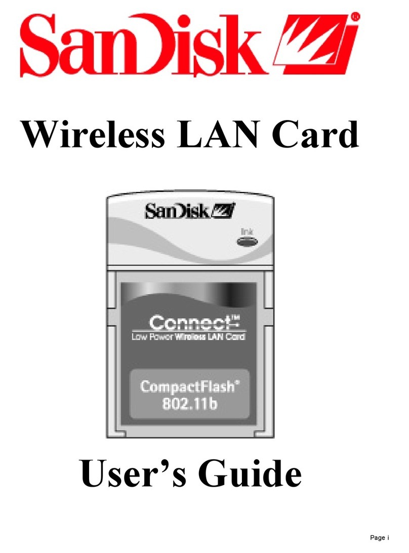 SanDisk Wireless LAN Card user guide