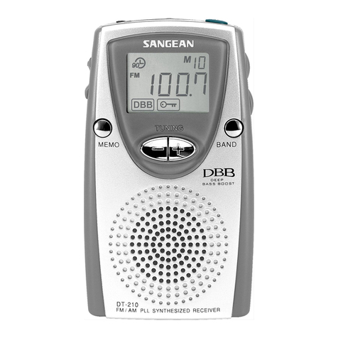 Sangean DT-210 operating instructions