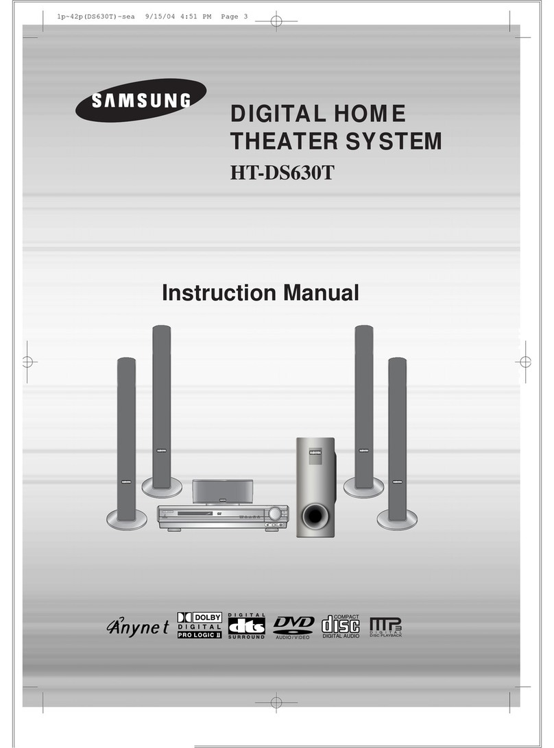 Samsung HT-DS630T User manual