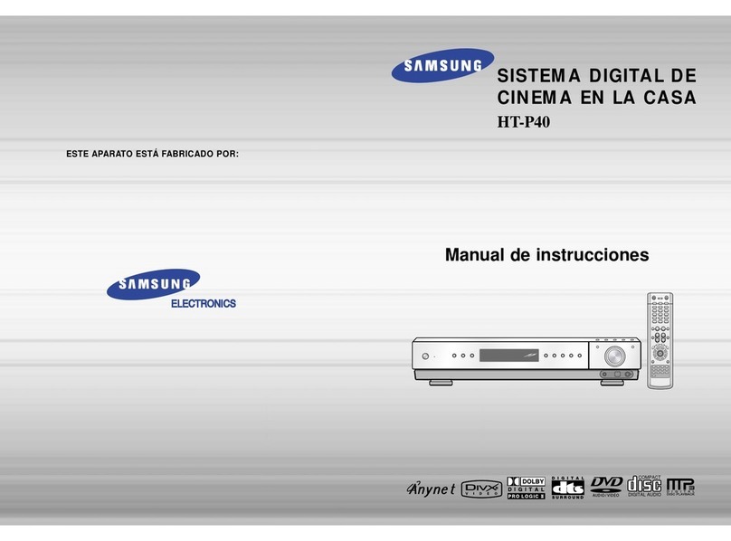 Samsung HT-P40 Setup guide