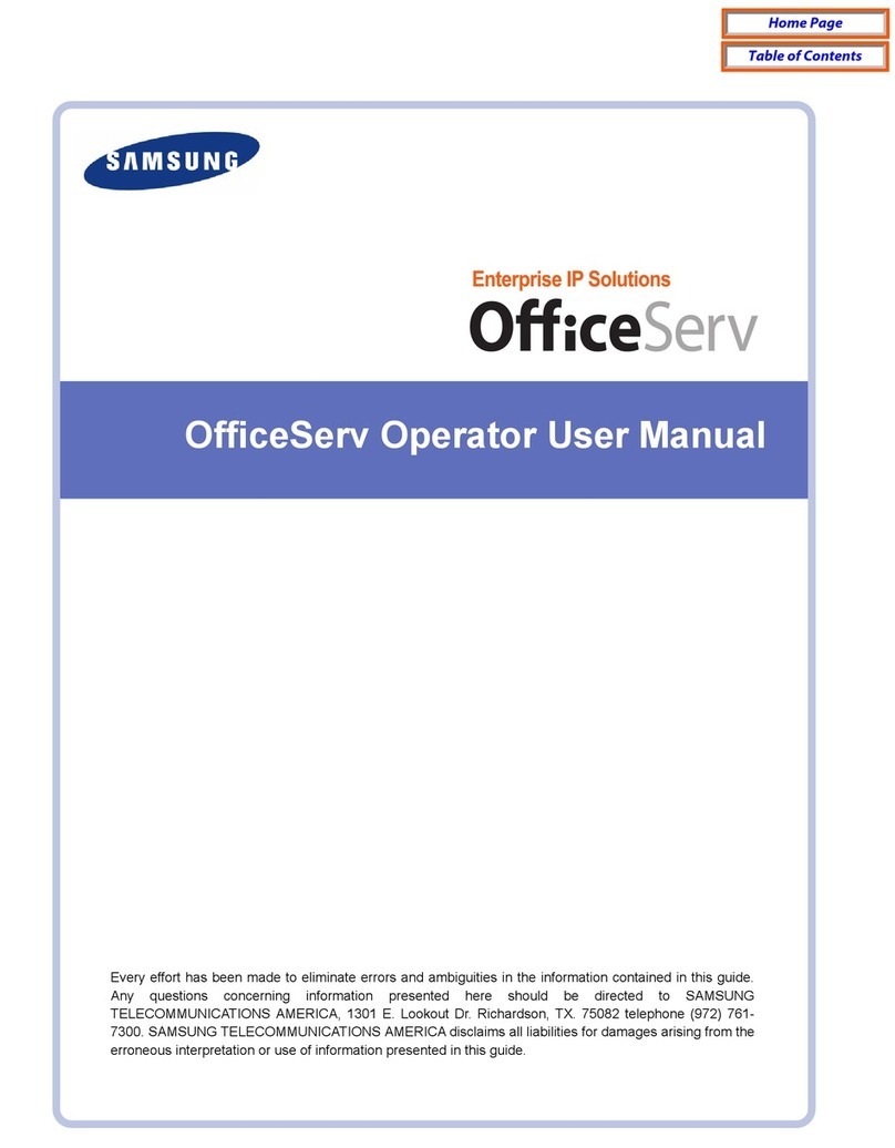 Samsung OfficeServ User manual