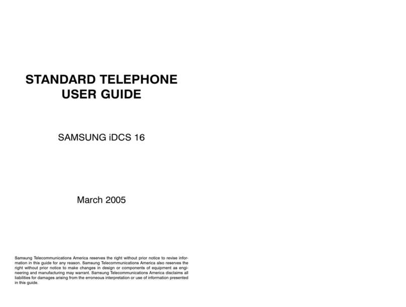 Samsung iDCS 16 User manual