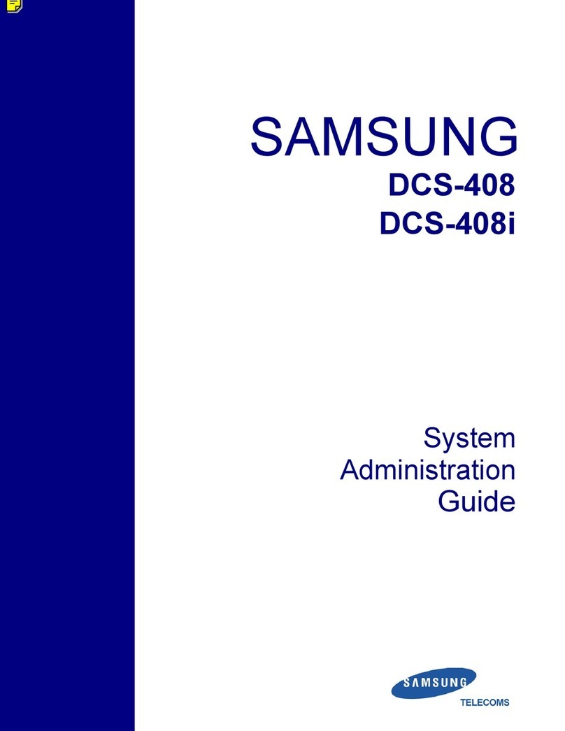 Samsung DCS-408 Instruction Manual