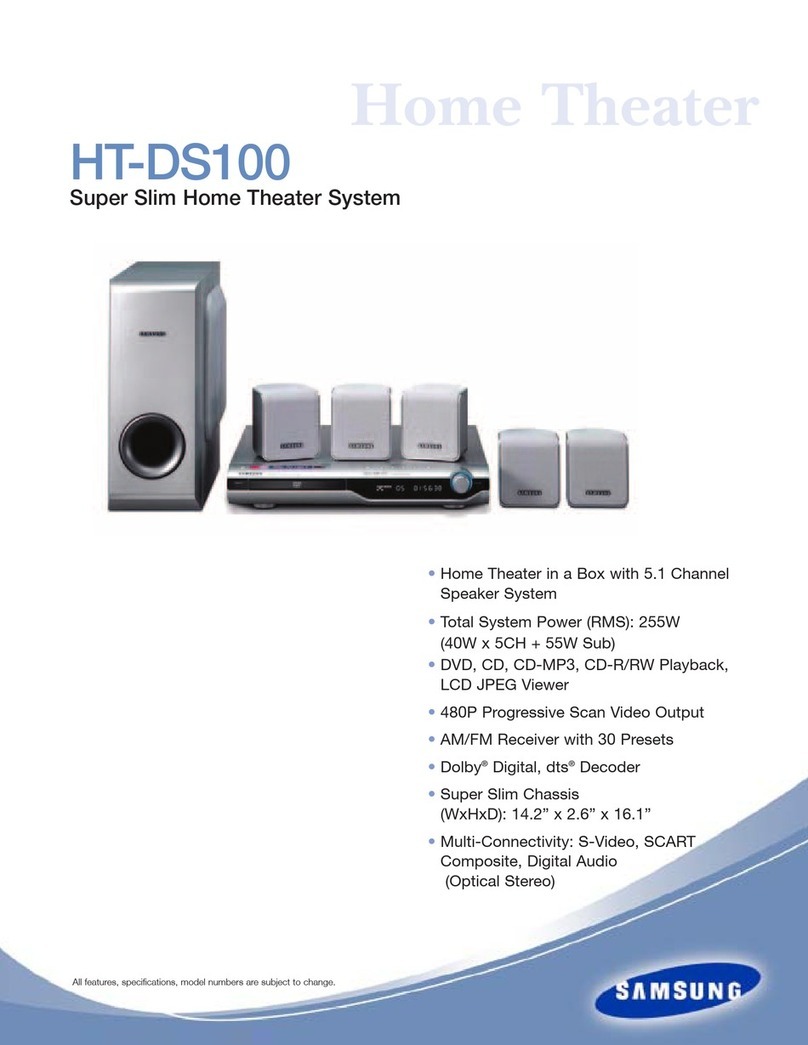 Samsung HT-DS100 User manual