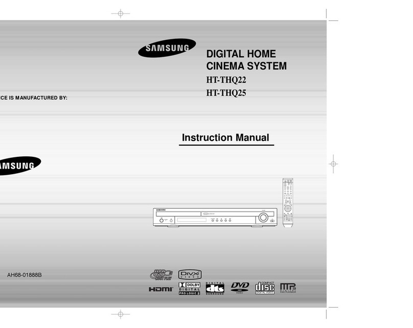 Samsung HT-THQ22 User manual