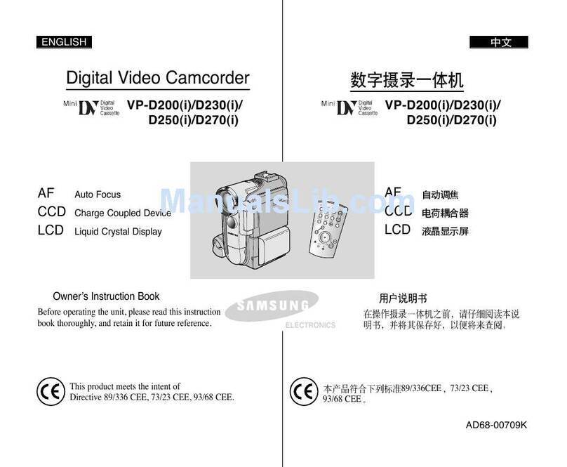 Samsung VP-D200(i) User manual