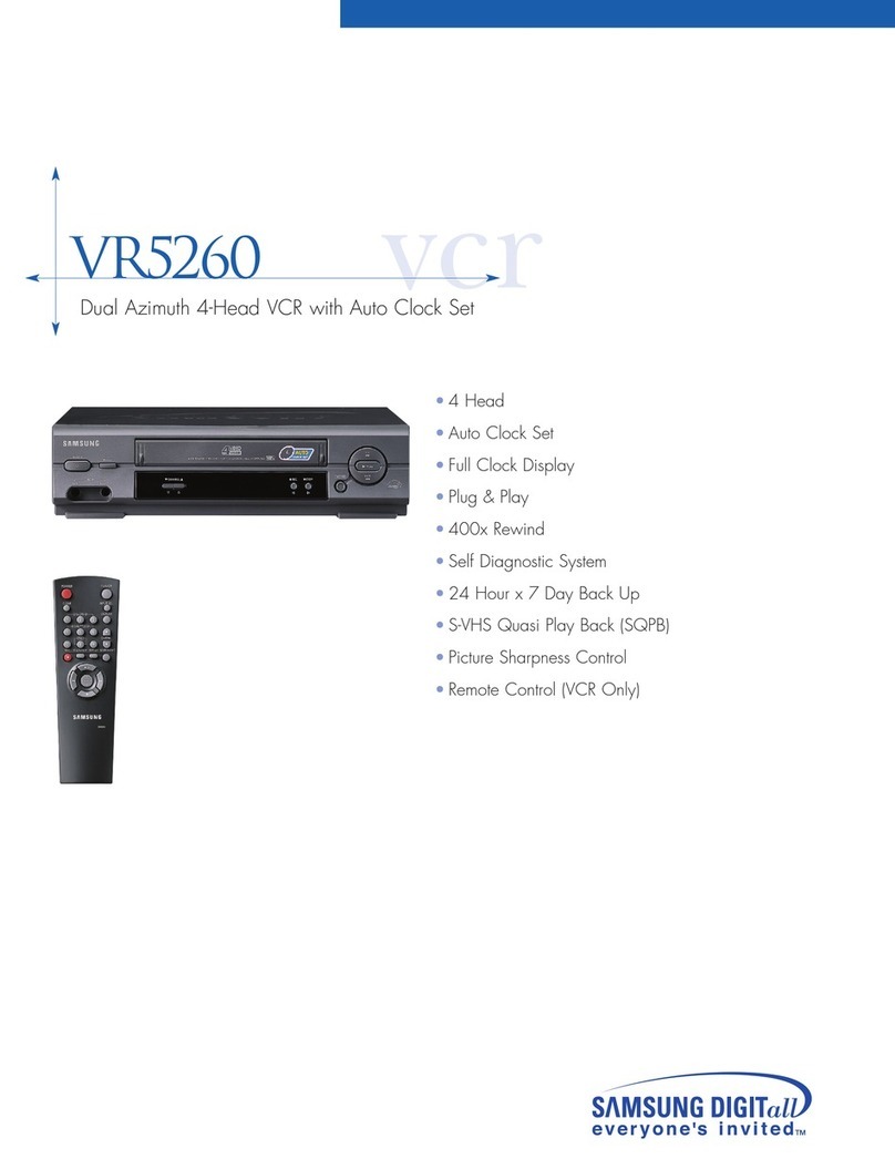 Samsung VR5260 Specifications