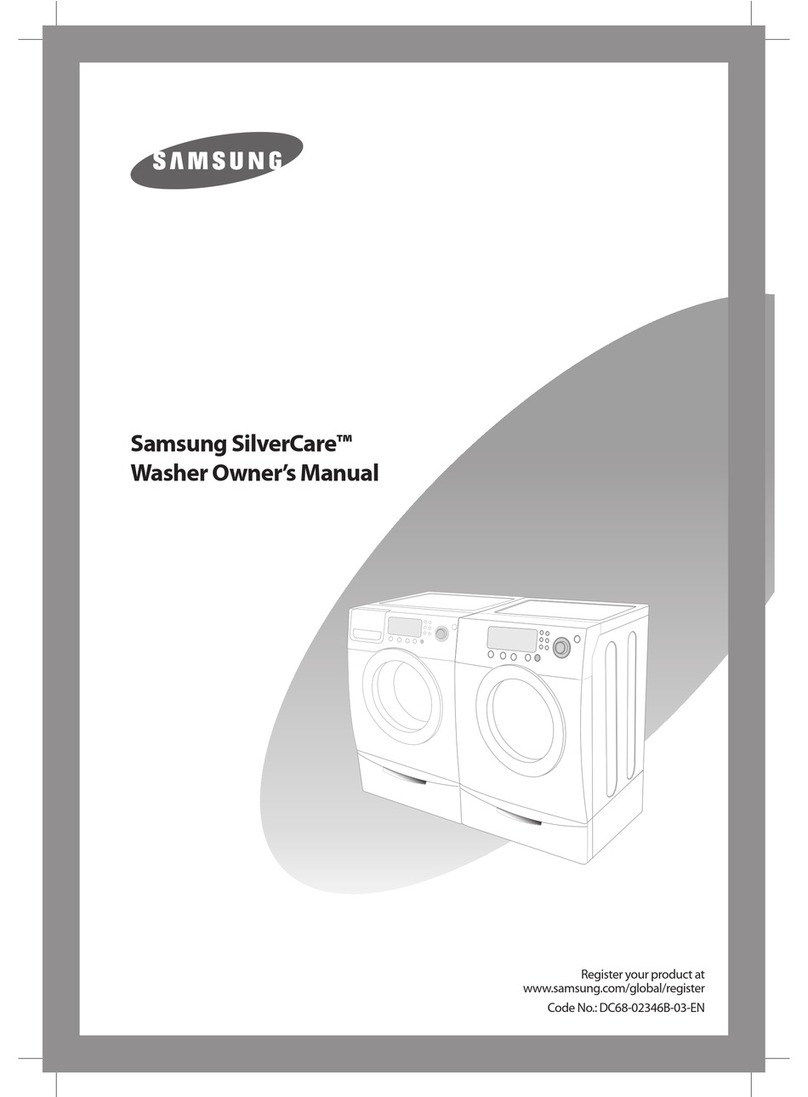 Samsung SilverCare SilverCare Washer User manual Samsung SilverCare SilverCare Washer User manual
