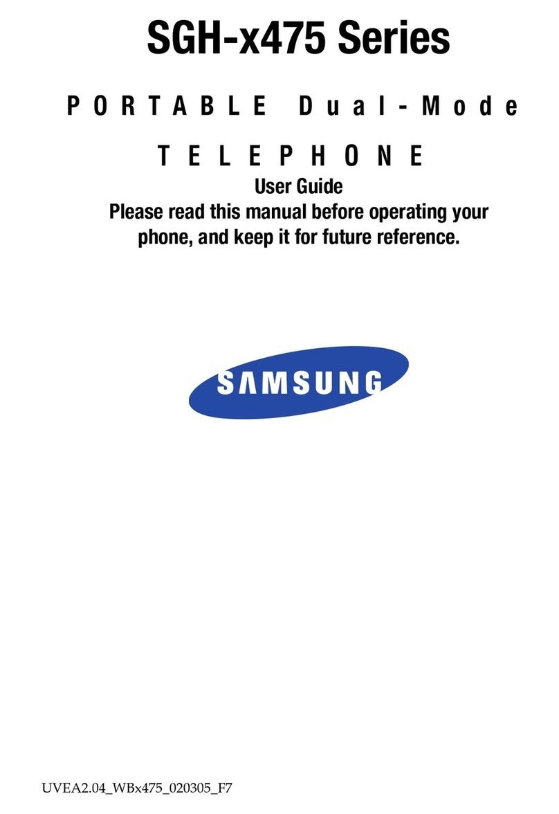 Samsung SGH-x475 Series User manual