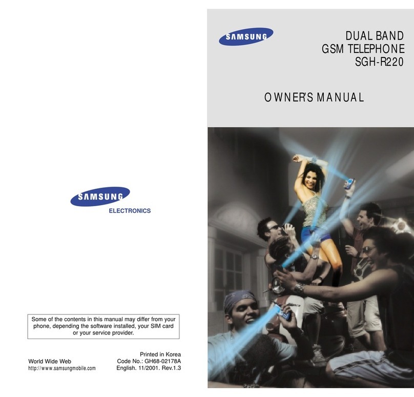 Samsung SGH-R220 owner's manual