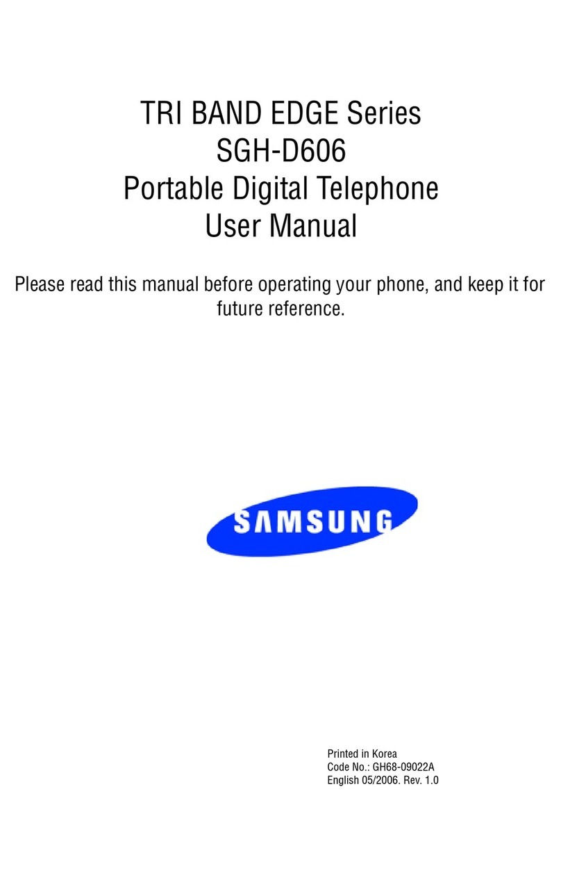 Samsung SGH-D606 user manual