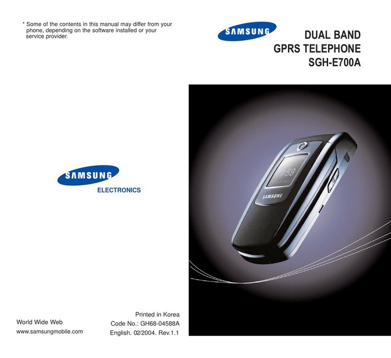 Samsung SGH-E700A User manual