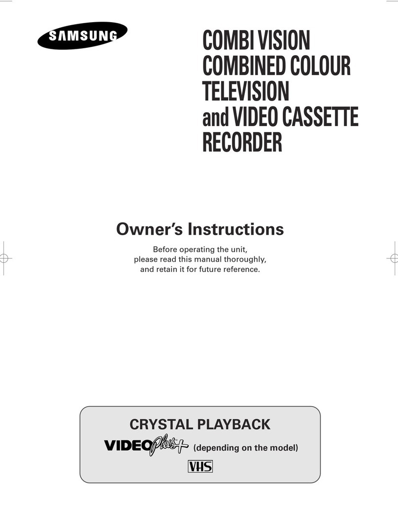 Samsung Colour TV/VCR User manual
