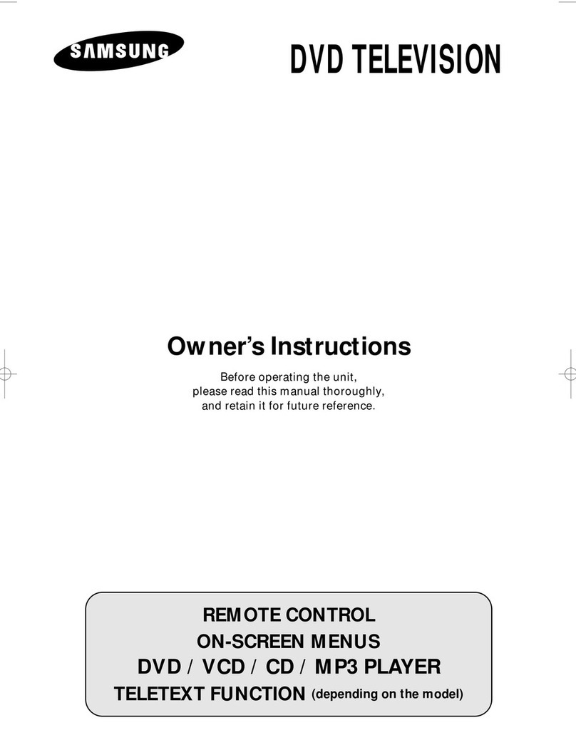 Samsung DVD Television Owner's instructions