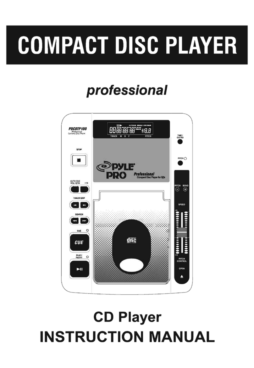 Pyle Pro PRO PDCOTP100 instruction manual