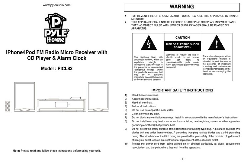 Pyle PICL82 User manual