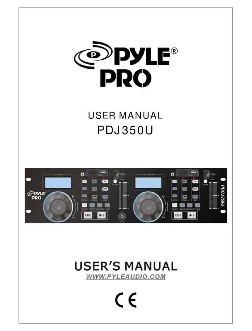 Pyle Pro PDJ-450U User manual