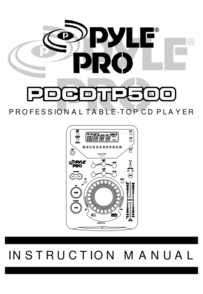 Pyle Pro pdcdtp500 User manual