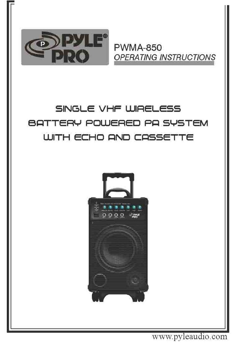 Pyle PWMA-850 User manual