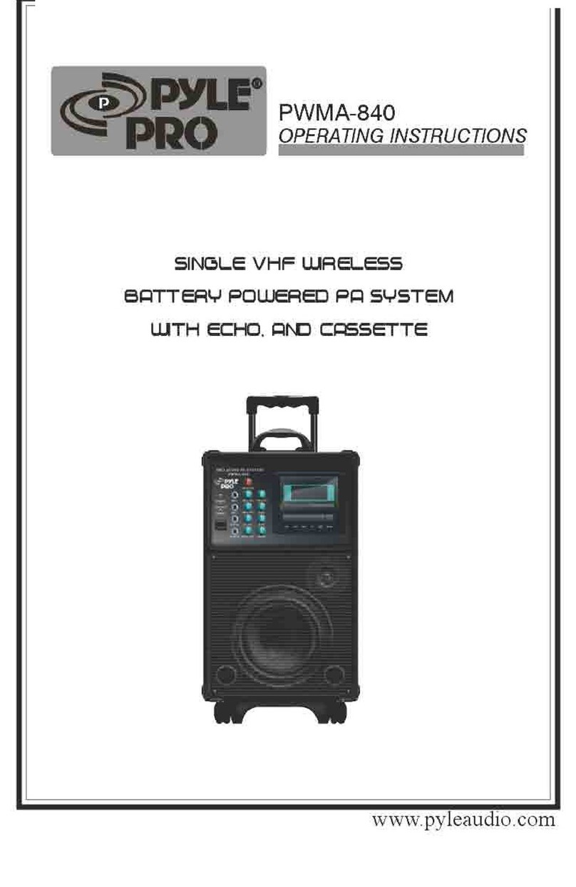 Pyle PWMA-840 User manual