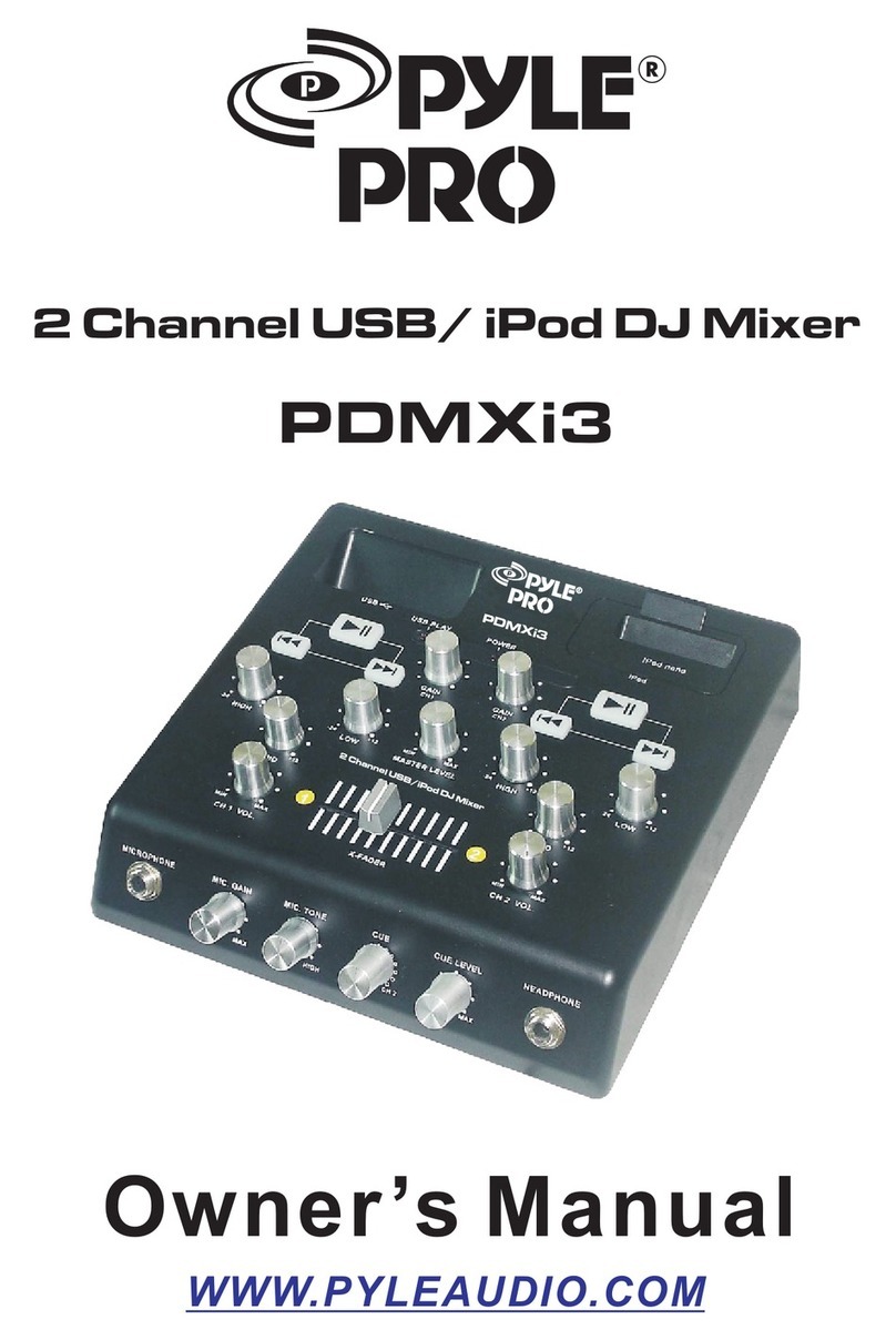 Pyle Pro PDMXi3 User manual