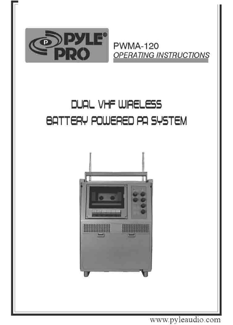 Pyle PWMA120 User manual