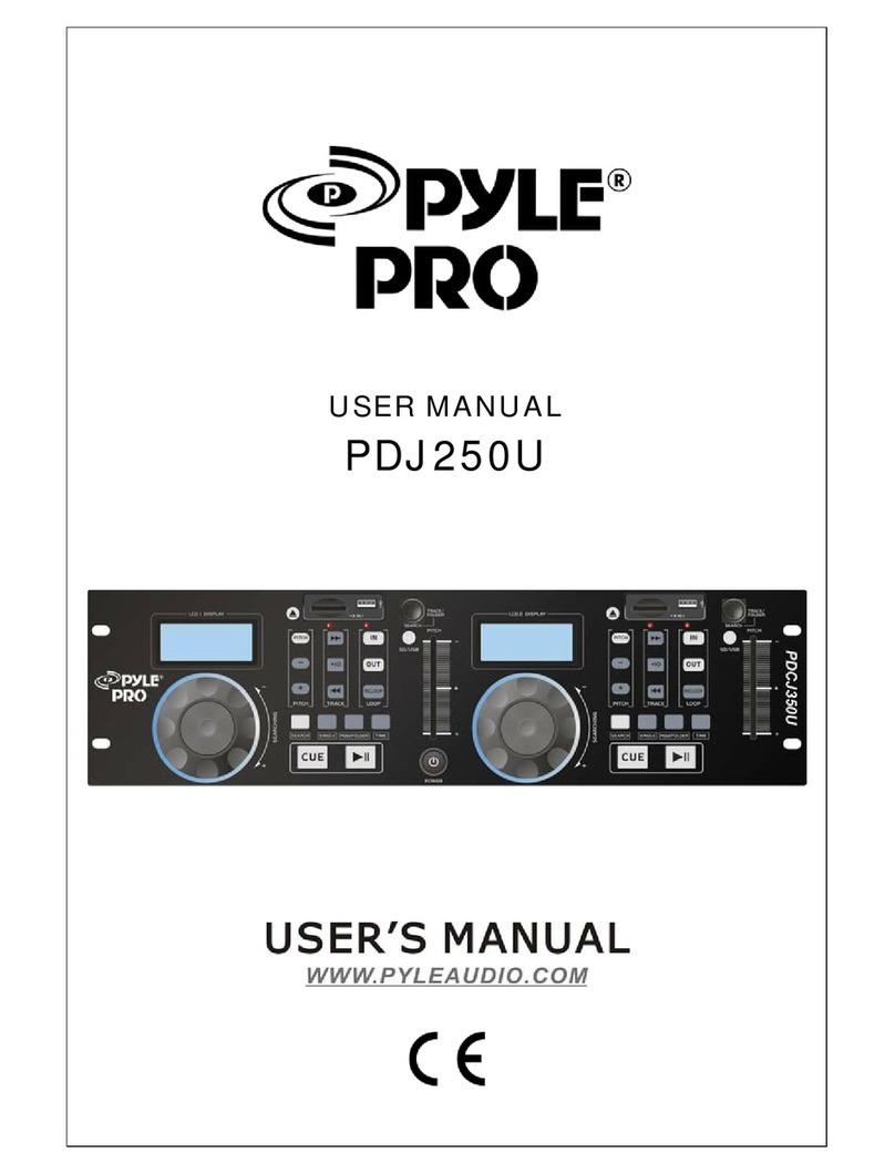 Pyle PDJ250U User manual
