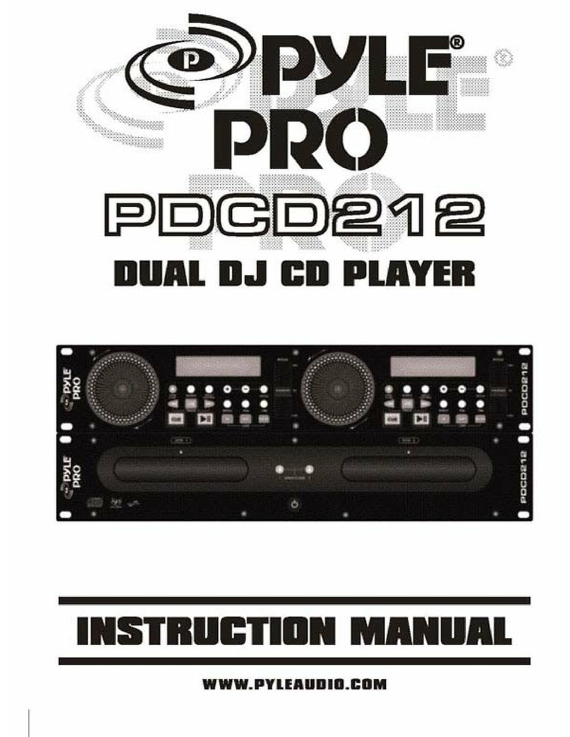 PYLE Audio PDCD212 User manual