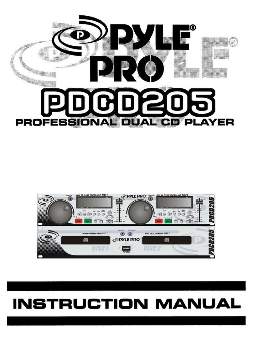 Pyle Pro PDCD205 User manual