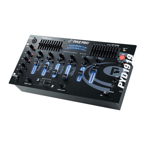 Pyle Pro Mixer PYD1939 User manual
