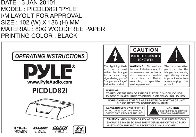 Pyle PICDLD82I operating instructions