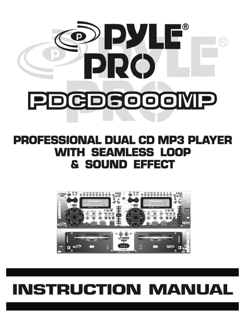 Pyle Pro PDCD6000MP instruction manual
