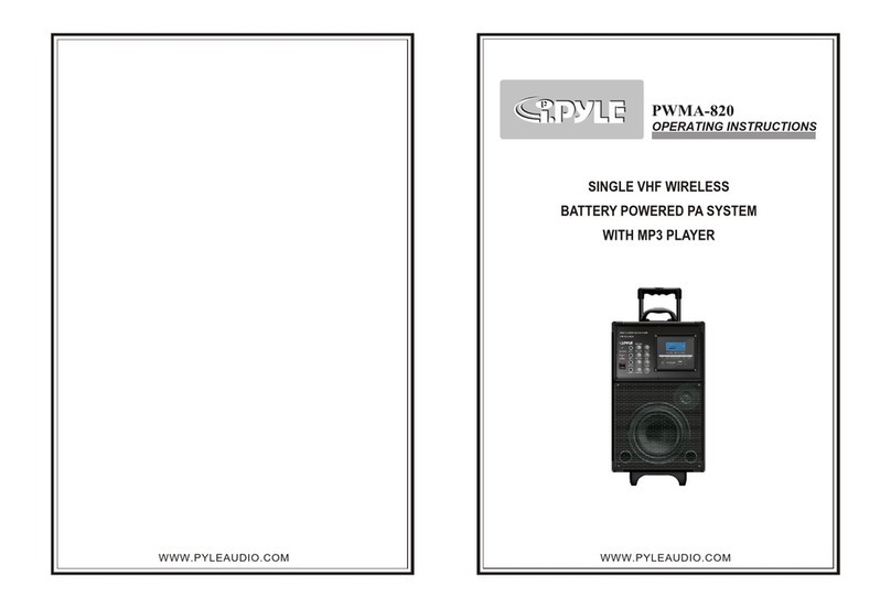 Pyle PWMA820 User manual