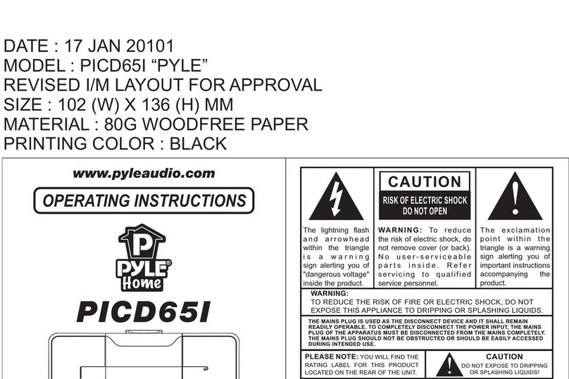 Pyle PICD65I User manual