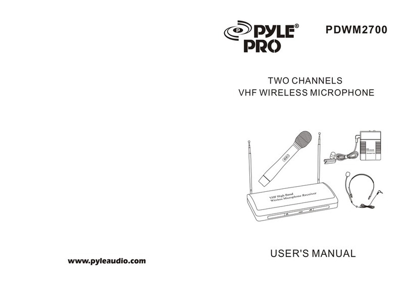 Pyle Pro PYLE PylePro PDWM2200 User manual