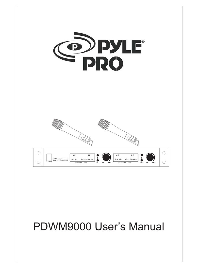 Pyle Pro PDWM9000 User manual Pyle Pro PDWM9000 User manual