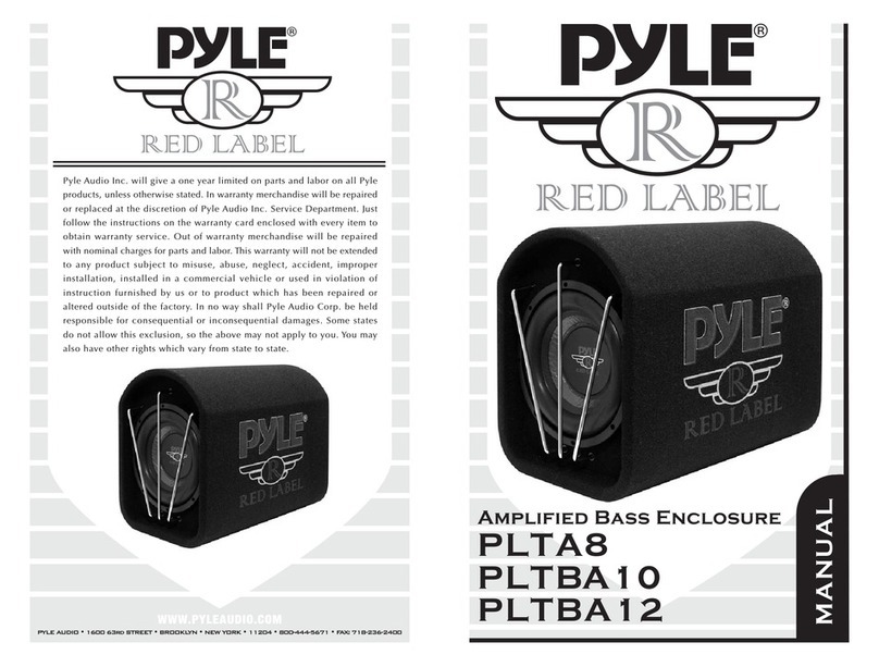 Pyle PLTBA10 user manual