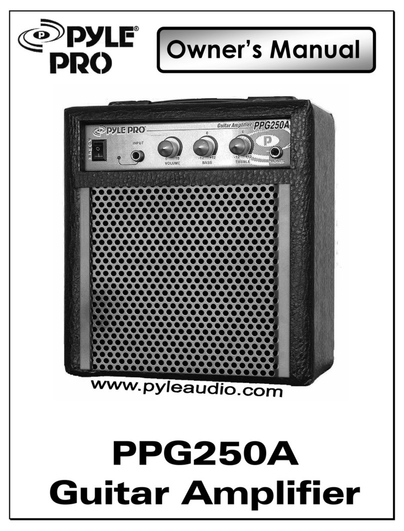Pyle Pro PPG250A owner's manual